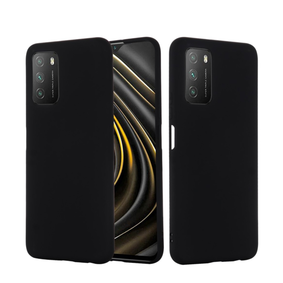 Image of Xiaomi Poco M3 Silikon Case Hülle - Schwarz bei Apfelkiste.ch