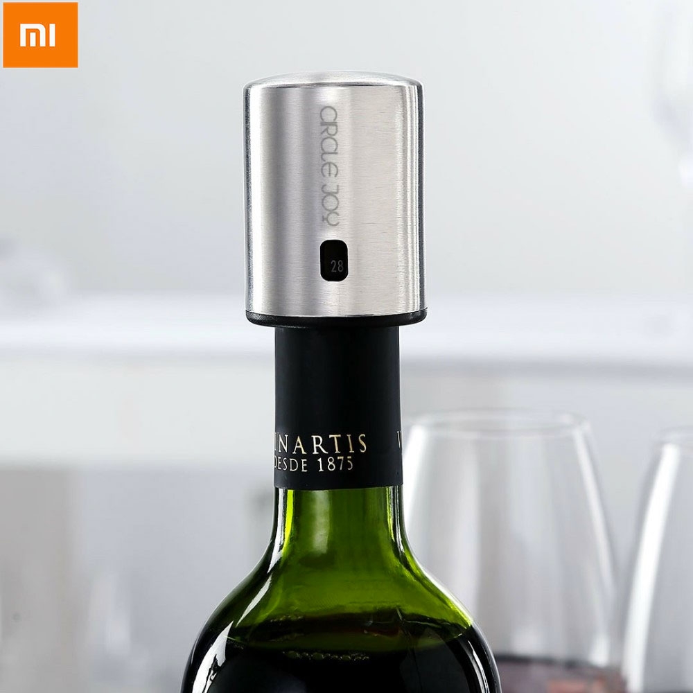 Vakuum Weinverschluss Flaschenverschluss Stopper - Silber