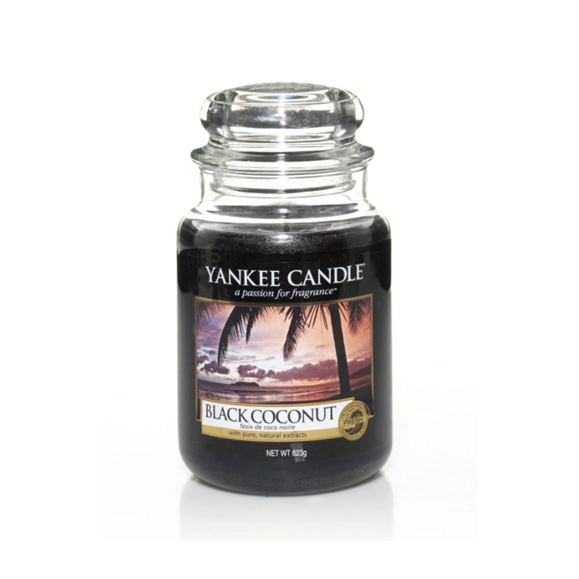 Image of Yankee Candle - (623g) Duft Kerze im Glas Large Jar (10.00115.0373) - Black Coconut bei Apfelkiste.ch