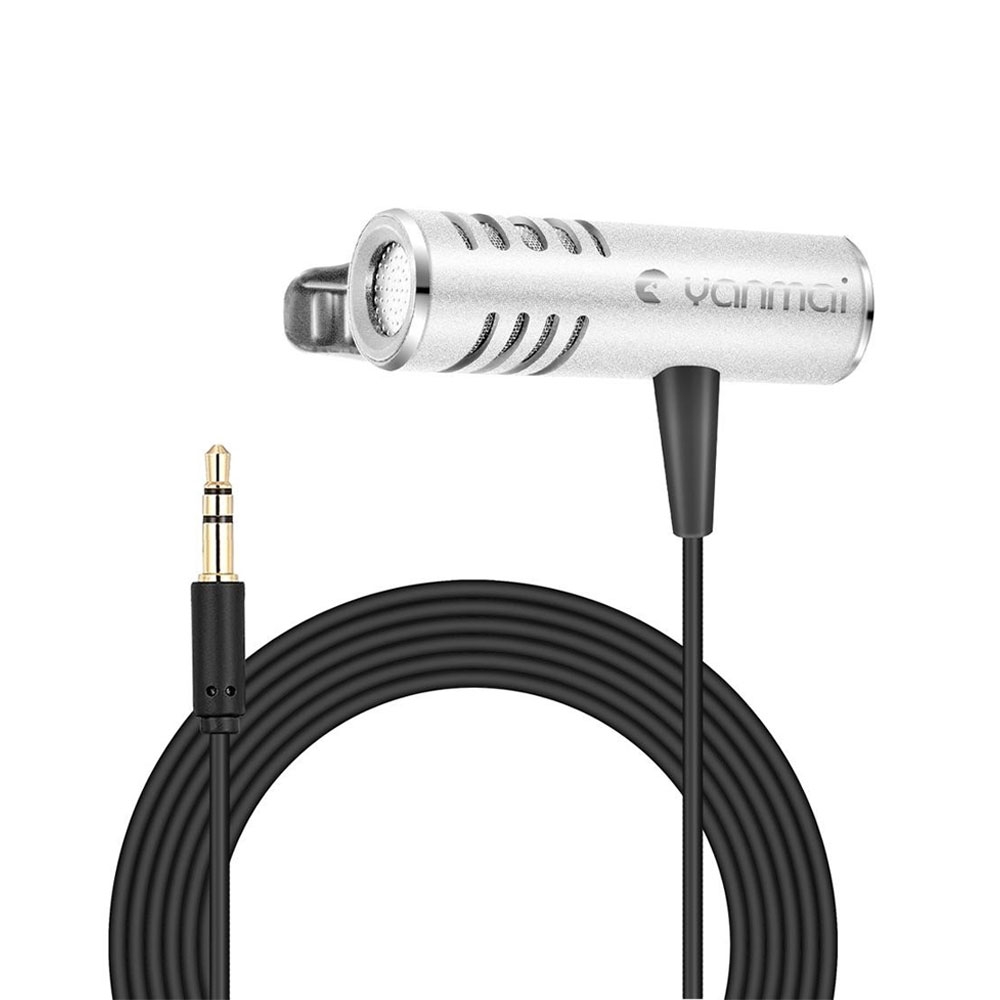 Image of Yanmai - Professionelles Ansteckmikrofon Lavalier Clip Mikrofon 3.5mm Klinke Anschluss für Handy / Tablet / PC bei Apfelkiste.ch