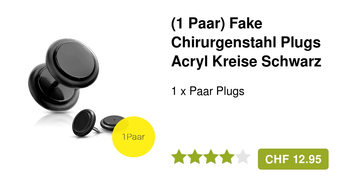 Fake Piercing Ohrringe Aus Büffelhorn - Handgefertigte Stecker