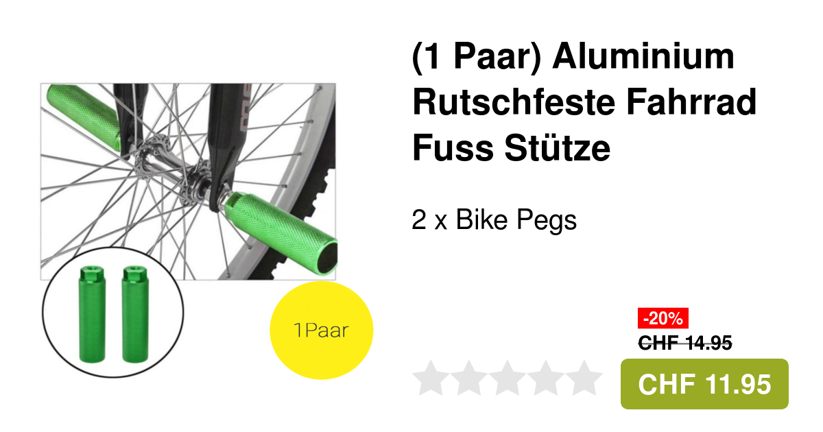 2x Blaue Fahrrad-Pegs Aus Alu - Rutschfest Für BMX & Mountainbike Stunts