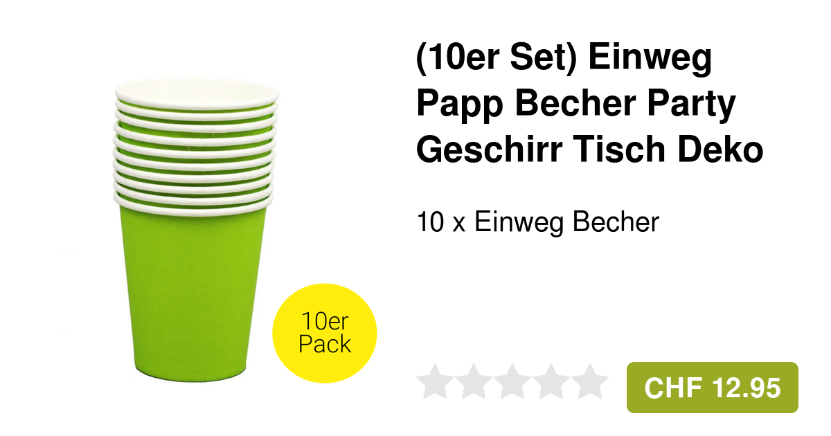 Boland Piraten Party-Becher 10 Stück - 210 Ml Aus 100% Papier