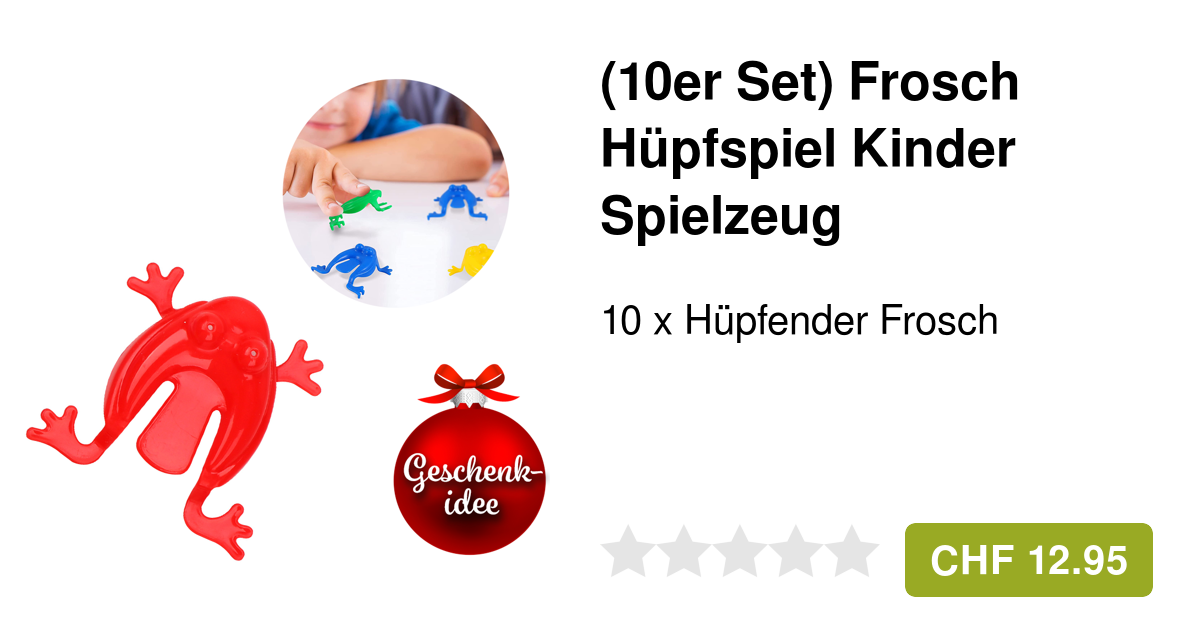 (10er Set) Frosch Hüpfspiel Kinder Spielzeug Frösche (10er Set) Frosch Hüpfspiel Kinder Spielzeug Frösche