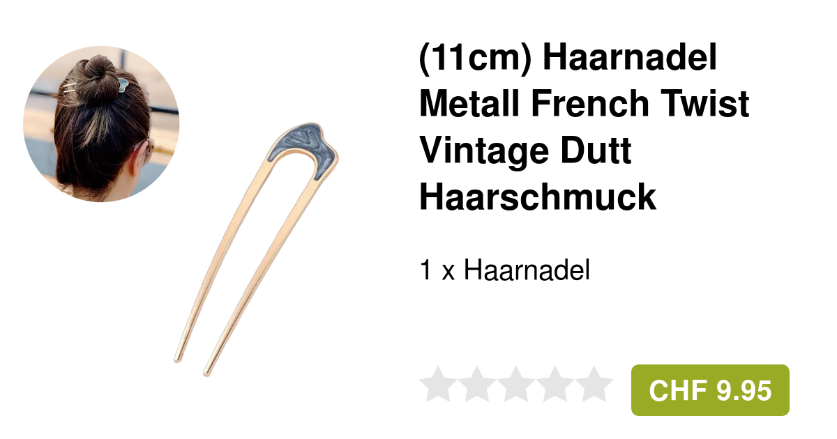 EEEKit Französische Twist-Haarnadeln, 12 Stück U-förmige Haarnadeln Für Dutt, Metall-Chignon-Haarforke Für Hochsteckfrisuren Damenfrisuren