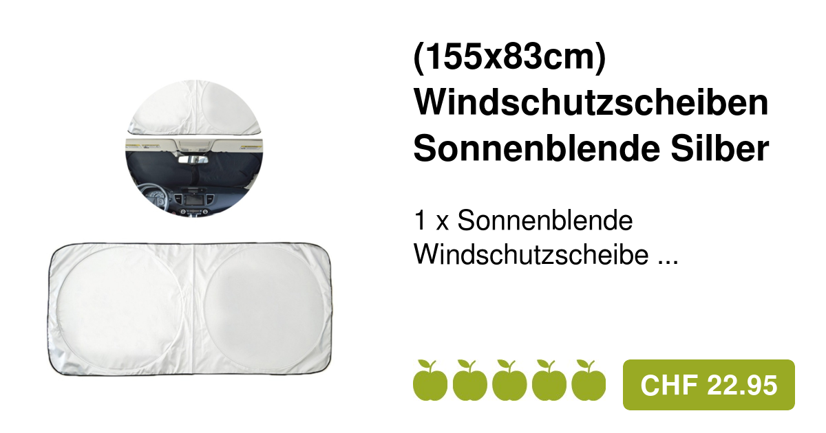 Auto Windschutzscheiben Sonnenschutzstreifen Matt Schwarz 130x20cm - Universeller PVC Blendschutz