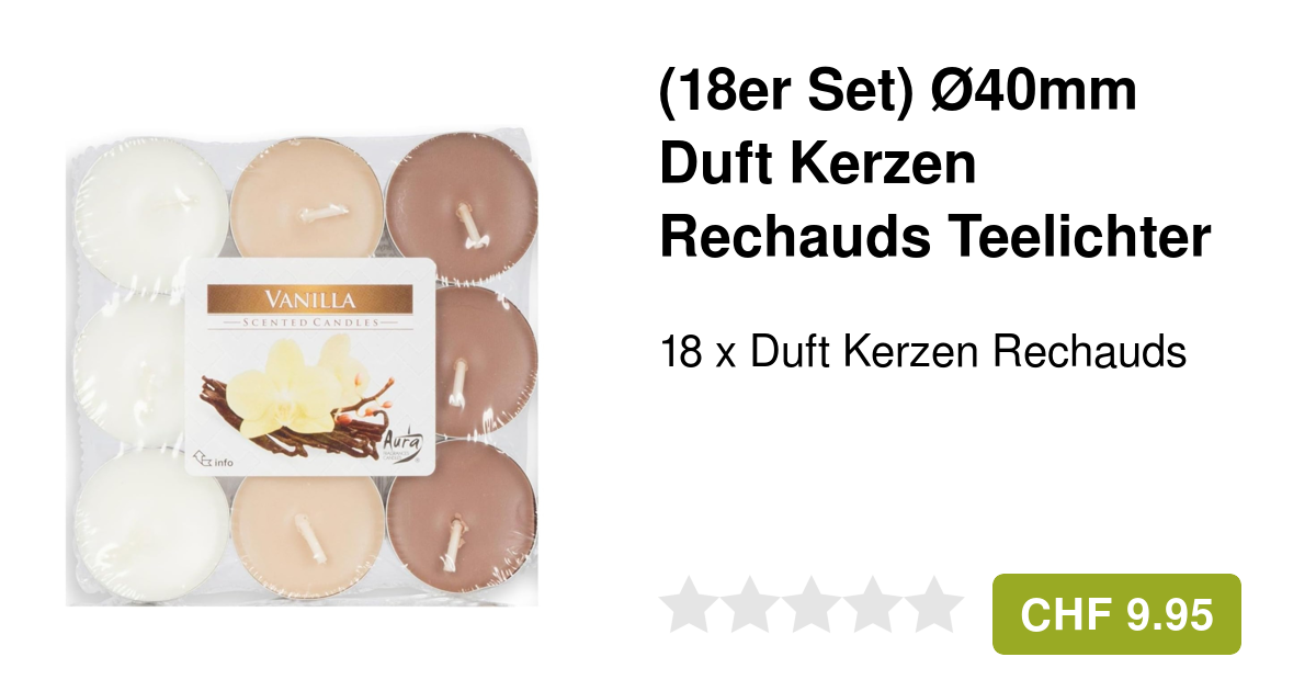 NoTrash2003 Herz Kerzen Set - Vanille Duft In Metalldose 2er Pack