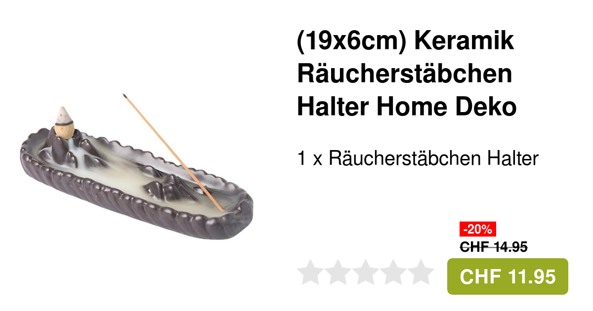 Simcat Keramik Räucherstäbchenhalter Drache Wasserfall - Räucherset Mit 30 Stäbchen | Für Meditation & Entspannung