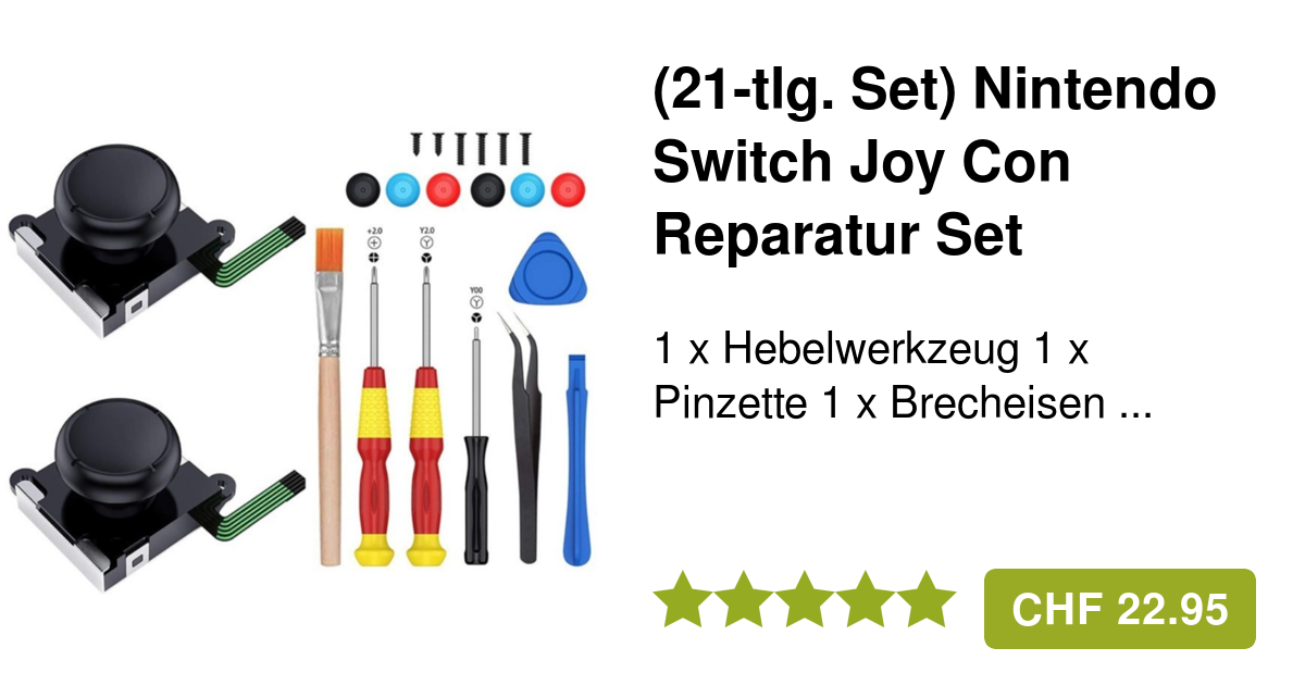 Nintendo Switch Joy Con kit de réparation+joystick de remplacement
