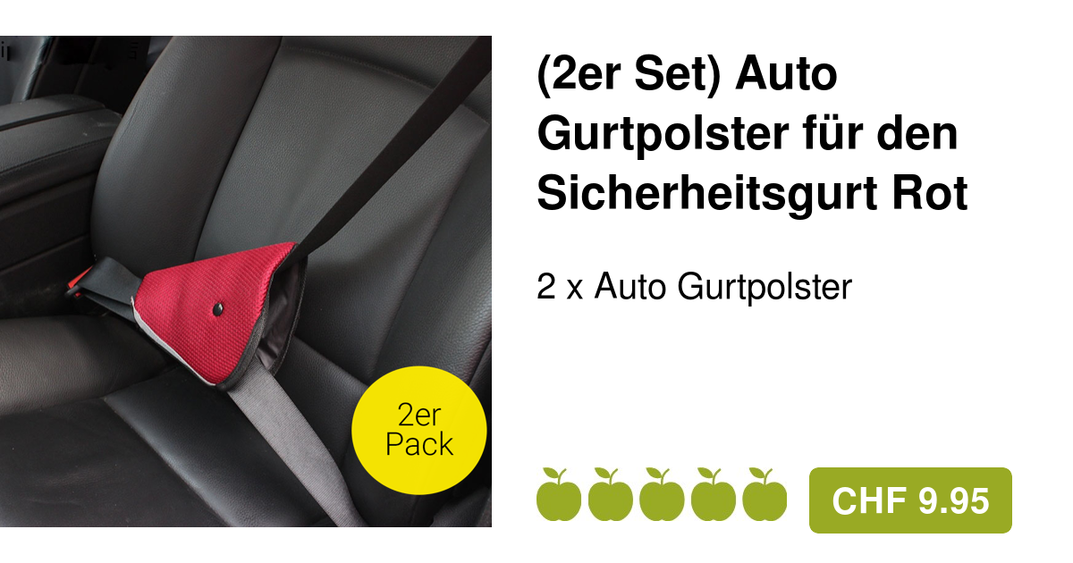 ANNAKK Gurtpolster Für Ford Mustang - Mit Stickerei Emblem 2 Stück Set