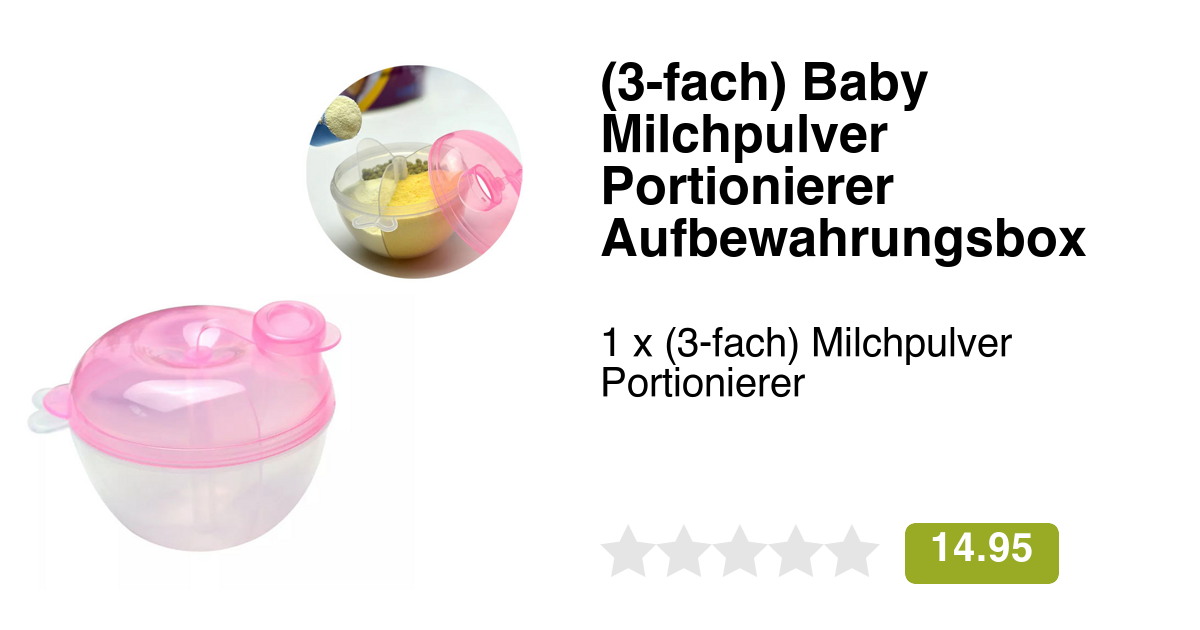 Poraceous Lot De 3 Boîtes Doseuses Lait En Poudre Bébé – 4 Compartiments Rotatifs, Portable Et Étanché, Idéal Voyage Et Sortie (Bleu + Vert + Rose)