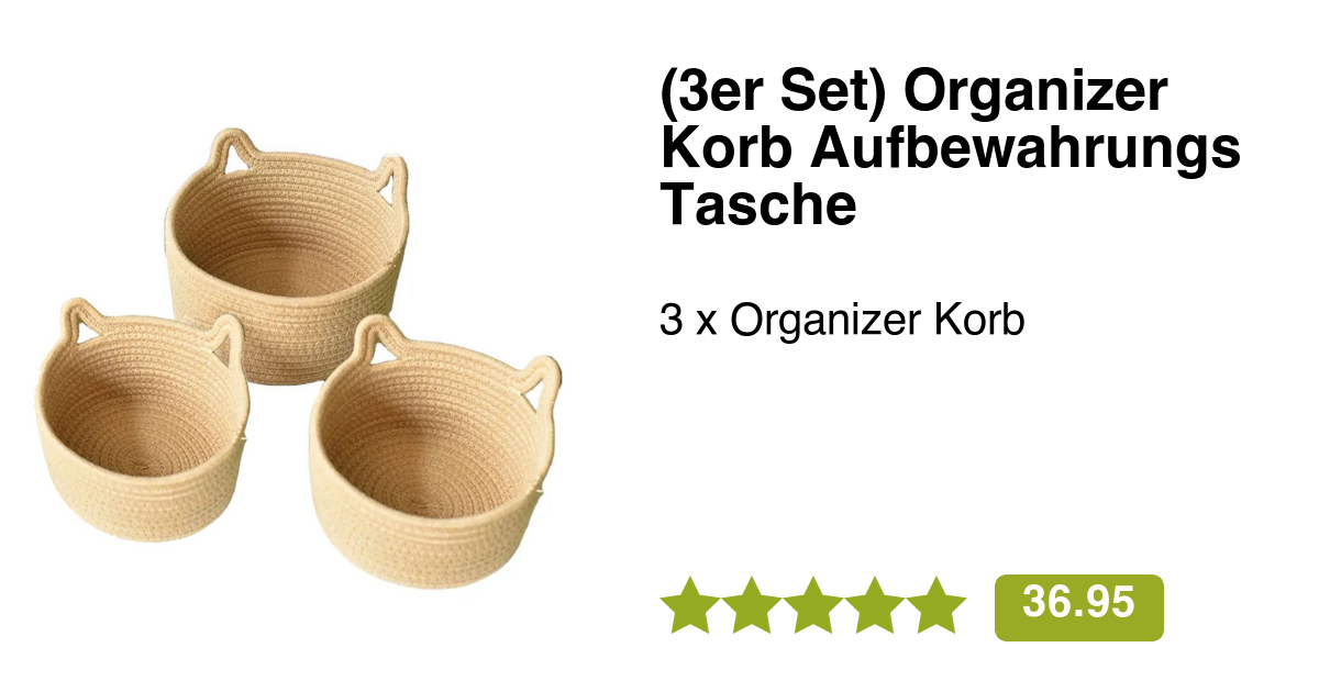 Baumwoll-Aufbewahrungskorb Wasserdicht – 39 X 27 X 23 Cm, Mit PE-Innenfutter | Für Spielzeug, Wäsche & Deko