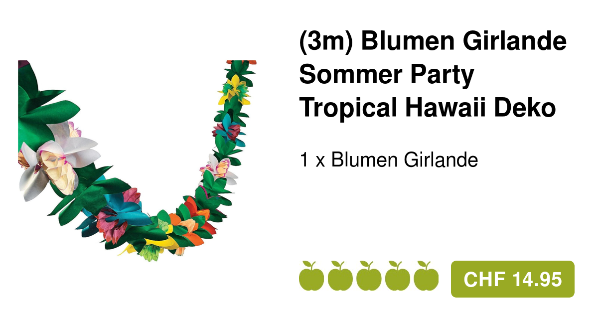 LaVenty Pool Party Deko Set - Hawaii Banner & Luftballons Für Sommerparty