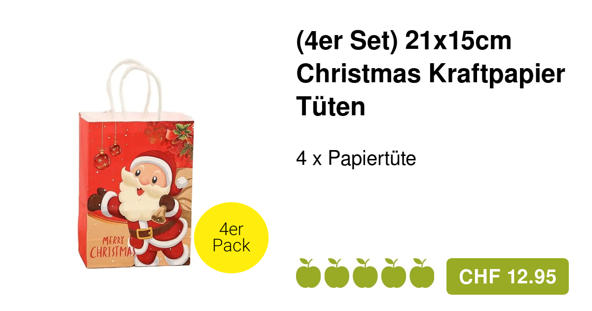 Weihnachtstasche Mit Fell 3er Set - Rote Filztaschen 15,5x18cm Geschenkverpackung