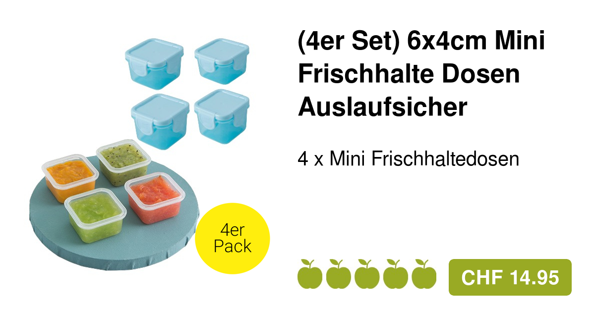 FACKELMANN Snacking-Boxen 3er Set - Auslaufsicher Für Saucen & Dressings
