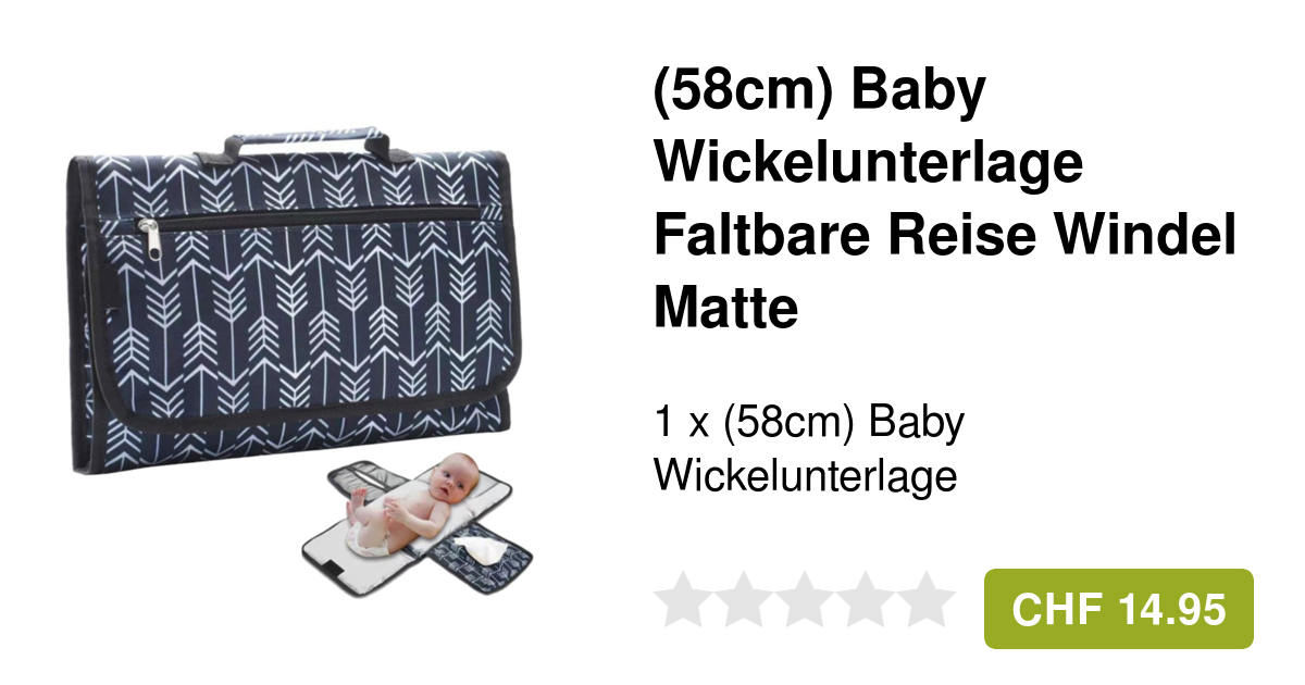 Lekebaby Wickelunterlage Faltbar - Wasserdicht & Rutschfest Für Unterwegs