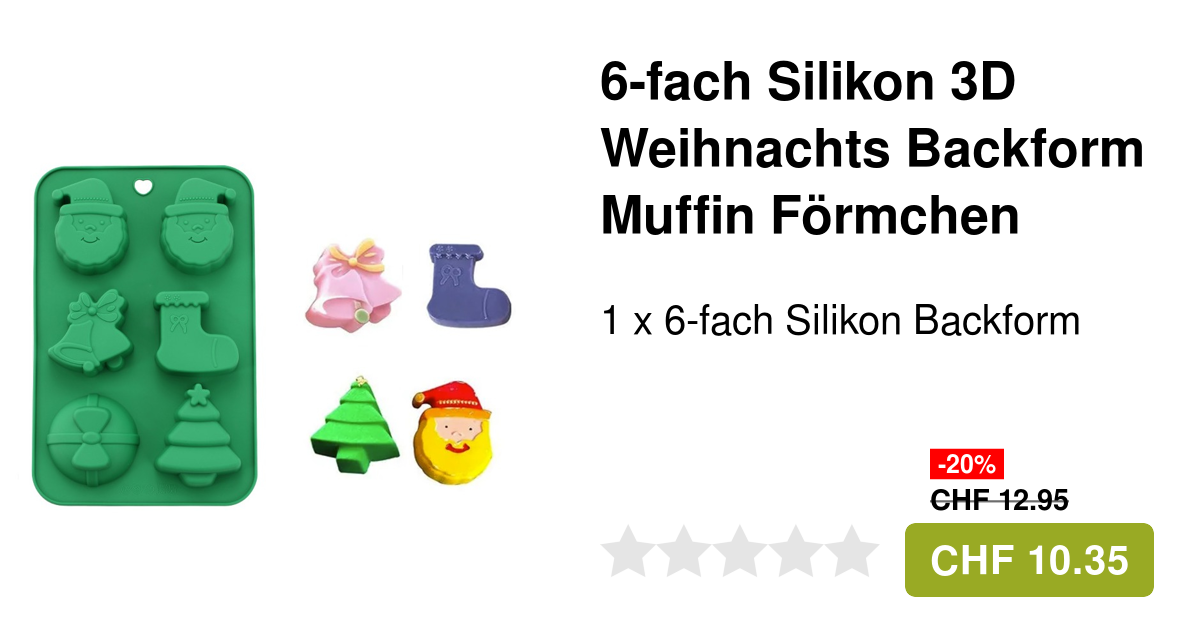 Silikon Backform 6 Löcher - Diamanten Mousse-Kuchenform Hitzebeständig