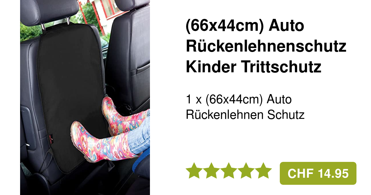 RISAKOGO Rückenlehnenschutz Auto - Wasserdichter Sitzschutz Für Kinder & Haustiere