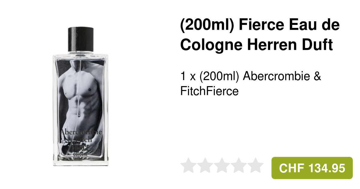 Abercrombie & Fitch(200ml) Fierce Eau de Cologne