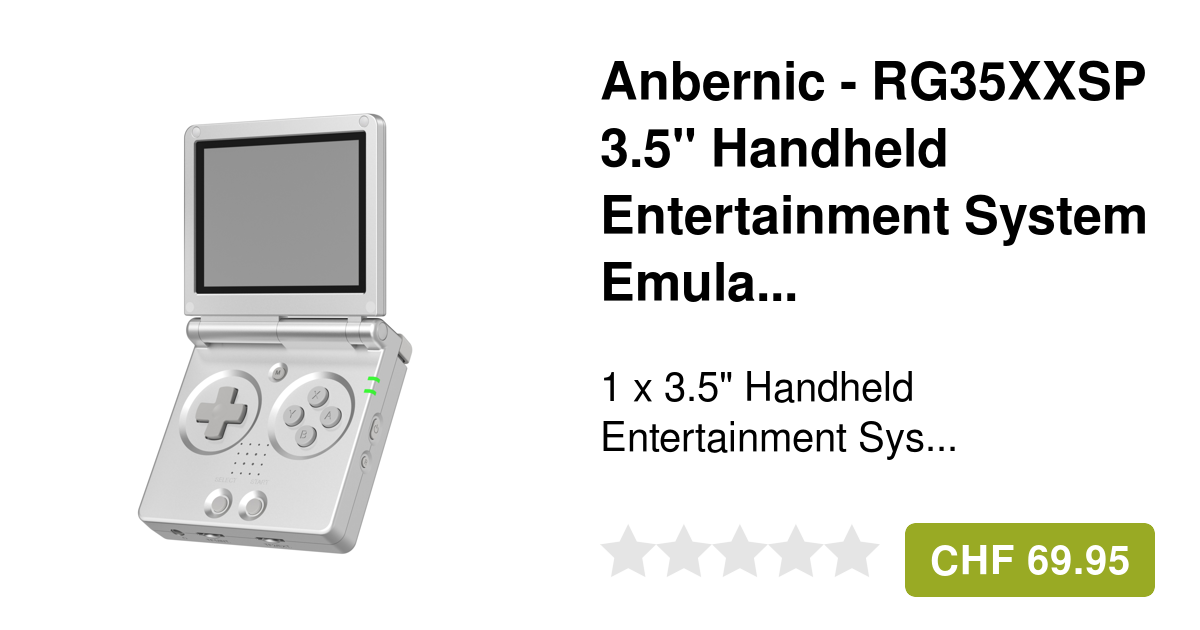 Anbernic RG35XXSP Console / Emulateur en Argent