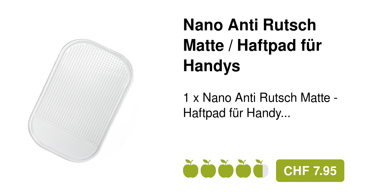 Anti Rutsch Matte - Haftpad für Handys - Transparent