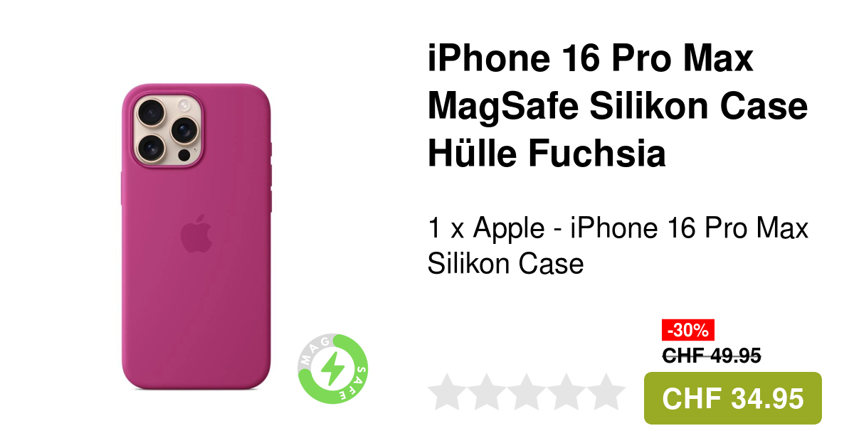 Apple iPhone 16 Pro Max MagSafe Hülle in Fuchsia
