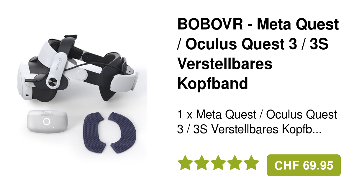 メタクエスト3s & BOBOVR M3 PRO BOBOVR M3 Pro ヘッドストラップ - Meta Quest 3 & Quest 3S 用