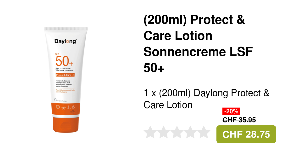 Daylong Lotion Protect & Care Crème solaire SPF 50+