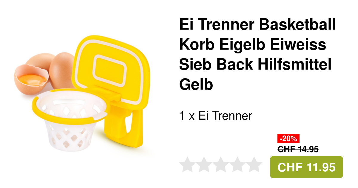 Praktischer Eiertrenner In Weiß – Einfach Eigelb & Eiweiß Trennen Beim Backen & Kochen