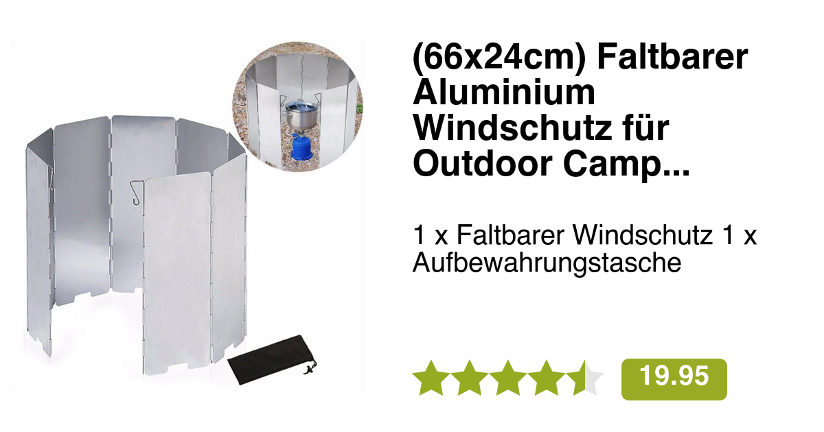 Semptec Faltbarer Windschutz Für Gaskocher – Aus Produktbild-Vorschau 9