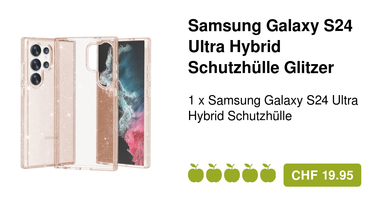 Galaxy S24 Hybrid Hülle mit LED Acryl Rückseite