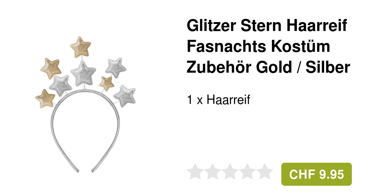 Mini Zylinderhut Haarreif - Glitzer Accessoire Für Karneval & Mottoparty