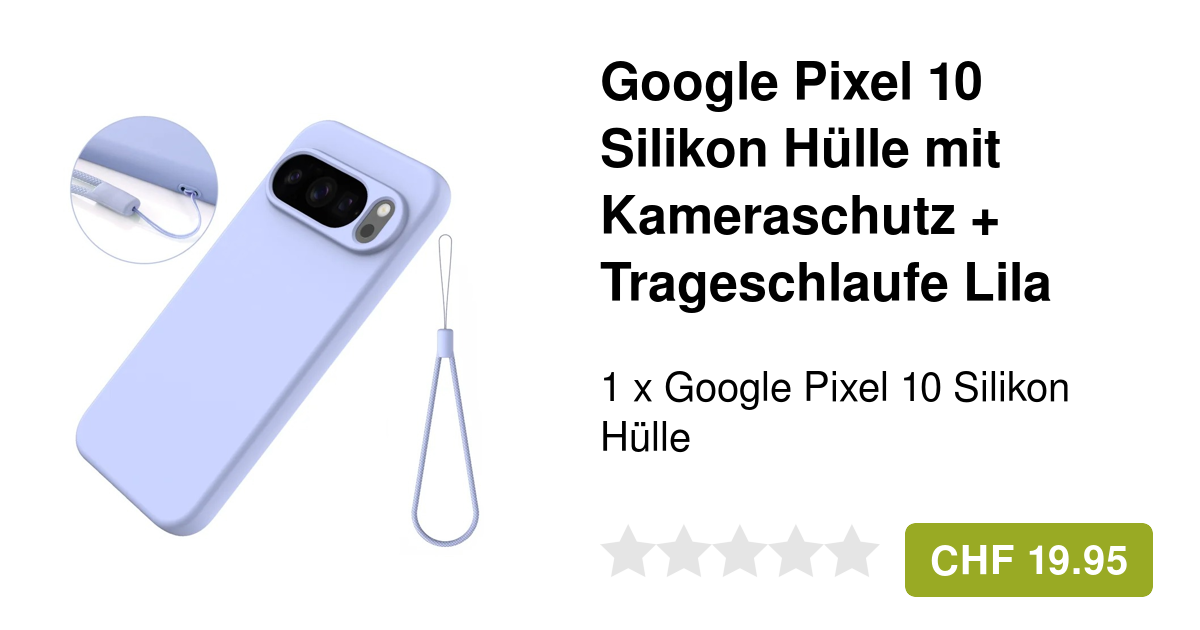 Pixel 10 Silikon Case Hülle Kameraschutz in Lila