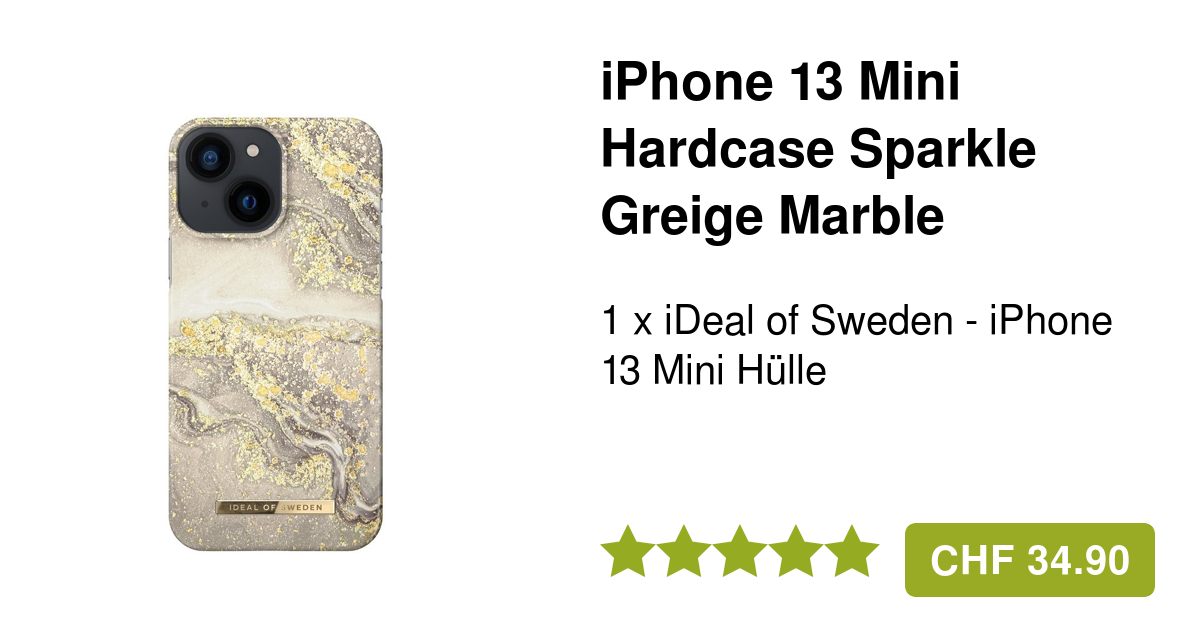 iDeal of Sweden iPhone 13 Mini Hülle Sparkle Greige