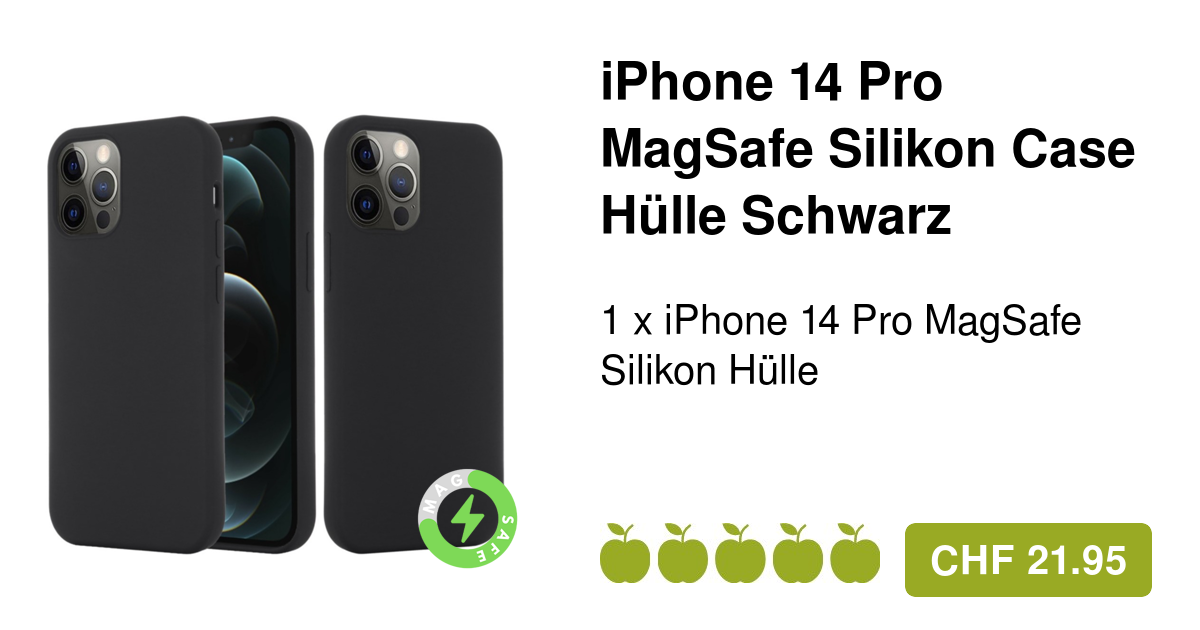 Silicone Mag Cover schwarz MagSafe für iPhone 11 Pro