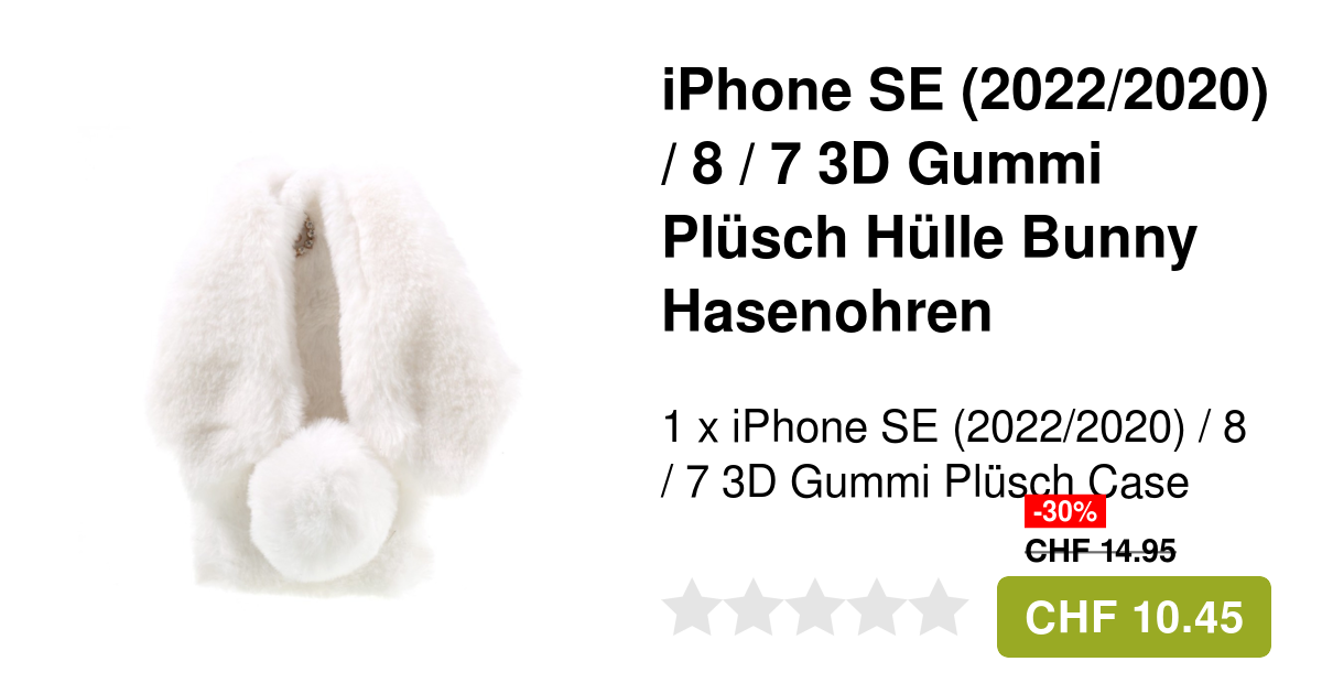 Süße IPod Touch Hülle Mit Hasenohren - Plüsch Hülle Mit Handykette Für IPod Touch 5/6/7