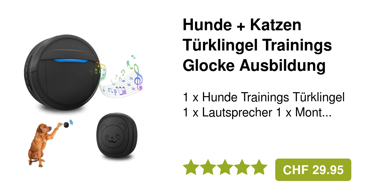 Hunde Türklingel Mit Glöckchen - Niedlicher Hundekopf Aus Kunstharz Für Haustierliebhaber