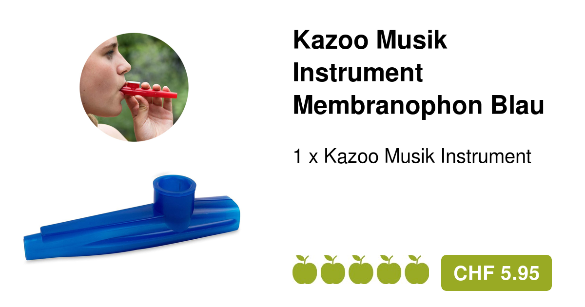 Kazoo Musik Instrument Membranophon Ansingtrommel