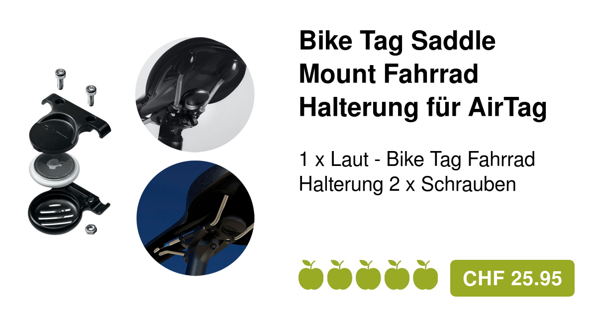 Laut Bike Tag Saddle Mount Velo Halterung AirTag