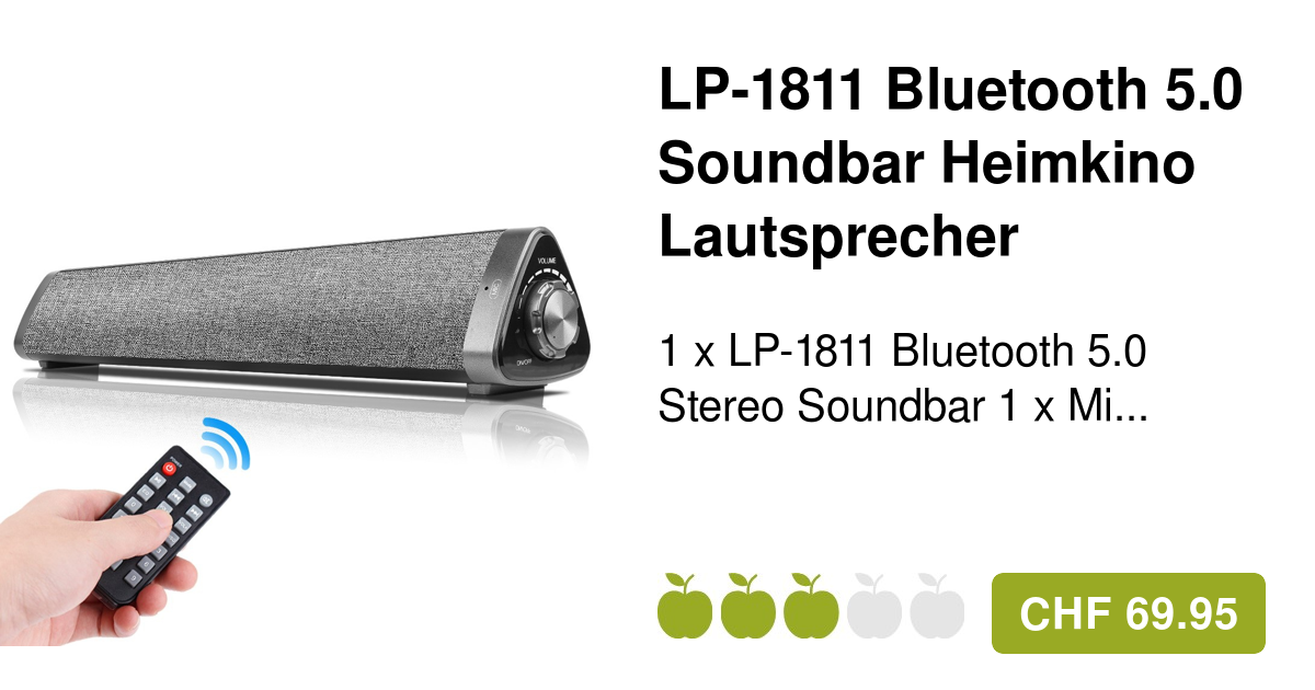 LP1811 Bluetooth 5.0 Soundbar Heimkino Lautsprecher