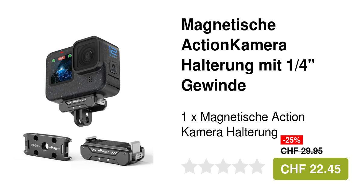 Magnetische Hals-Halterung - Perfekt Für Action-Kamera Aufnahmen