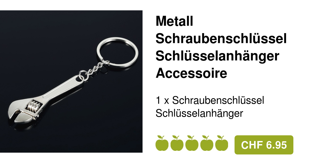 Metall Schraubenschlüssel Schlüsselanhänger Accessoire