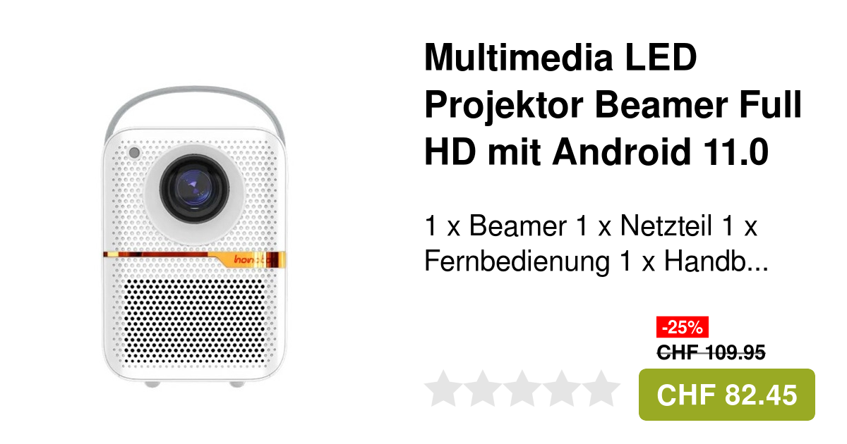 Multimedia LED Beamer 6K UHD / HDMI / Android / WiFi