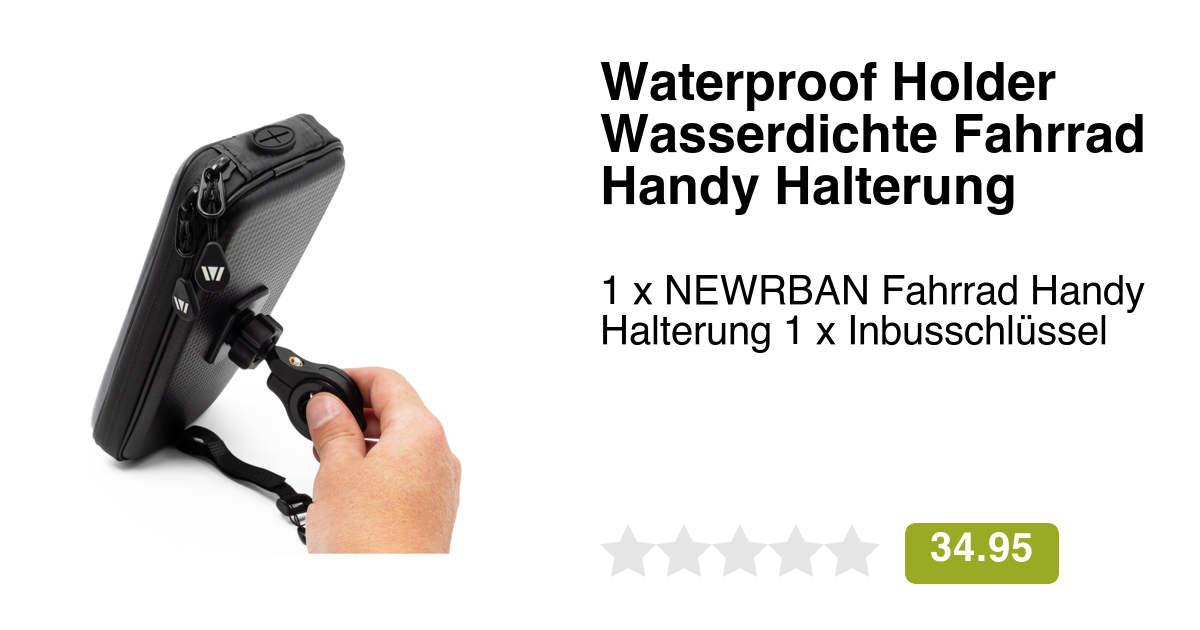 Wasserdichte Motorrad & Fahrrad Handyhalterung  Universal, 360 Drehbar,  Fr GPS Smartphone Halter Fahrrad