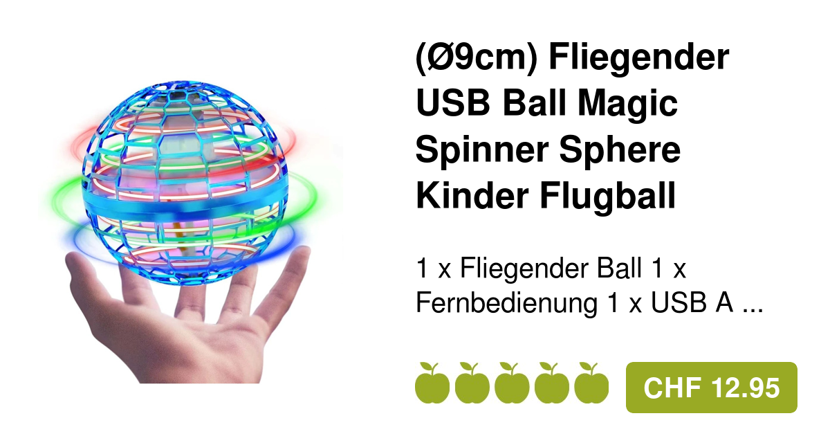 Induction Copter Fliegende LED Kugel - Handgesteuertes RC Spielzeug
