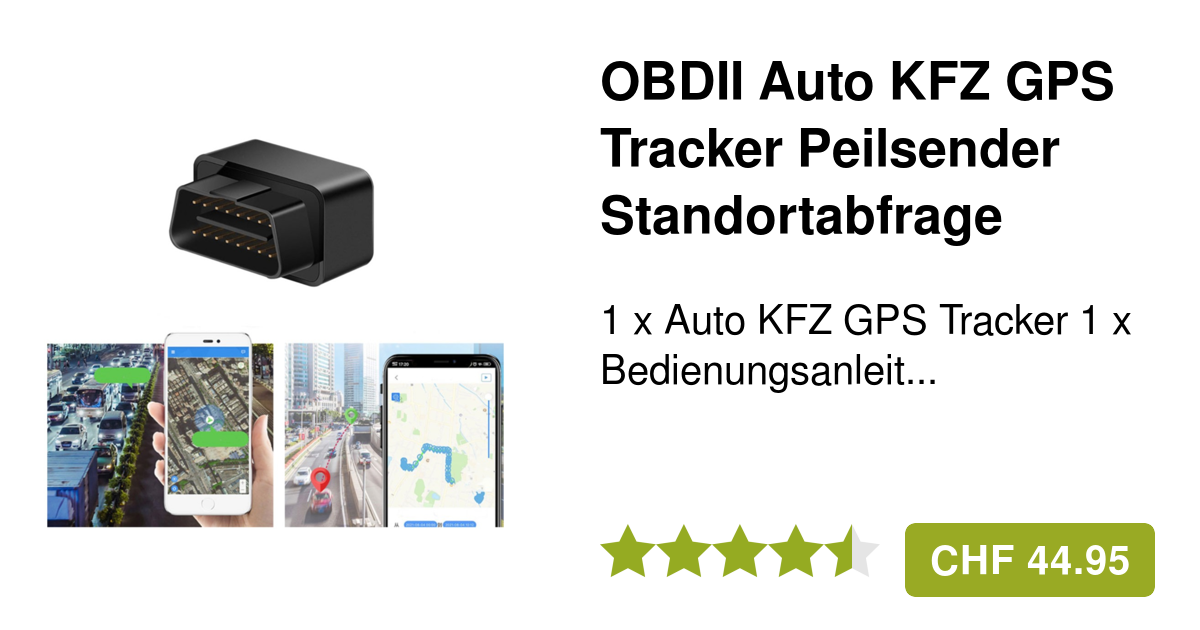 OBD Auto KFZ GPS Tracker Peilsender Standortabfrage