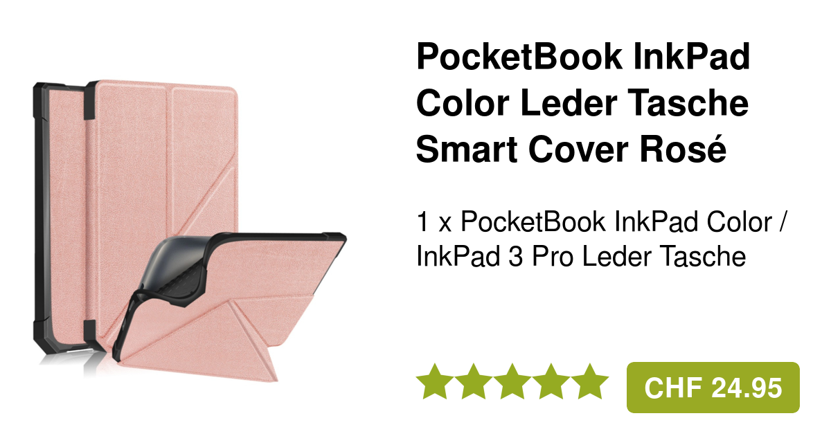 PocketBook InkPad Color Origami Smart Cover Leder Tasche