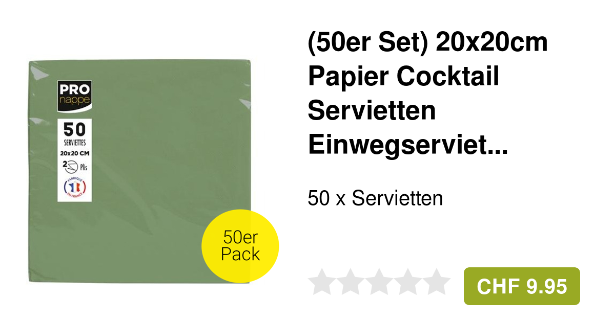 72 Bunte Servietten 25x25cm - 6 Farben 2-lagig Für Party & Feiern