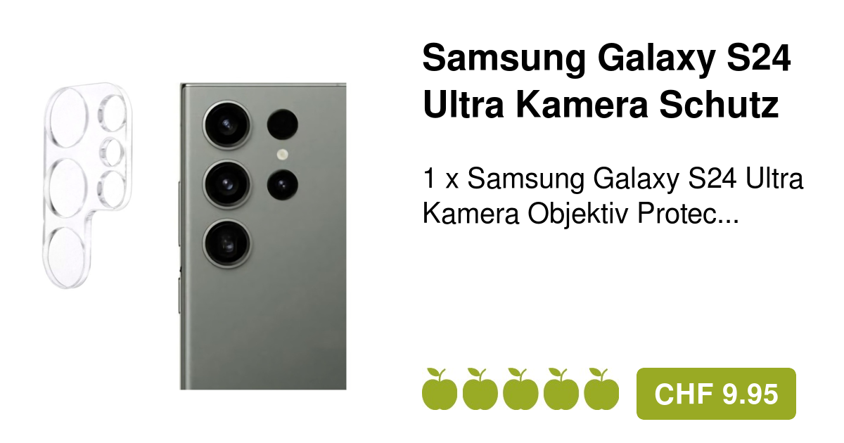 Samsung Galaxy S24 Ultra Kamera Objektiv Protector