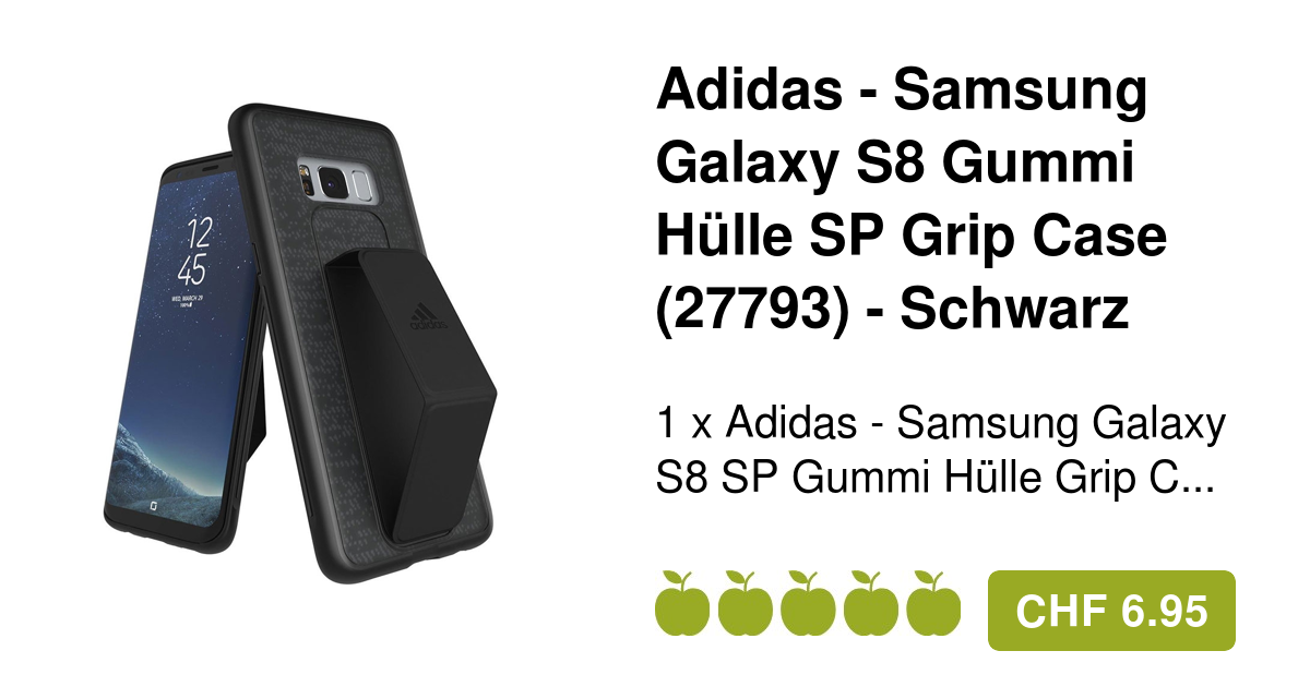 Adidas Samsung Galaxy S8 Gummi Hulle Grip Case Blau